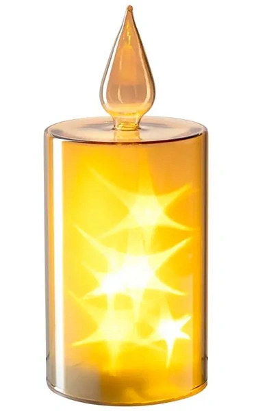 Светильник декоративный электронная свеча LED 7*16*7см 92535